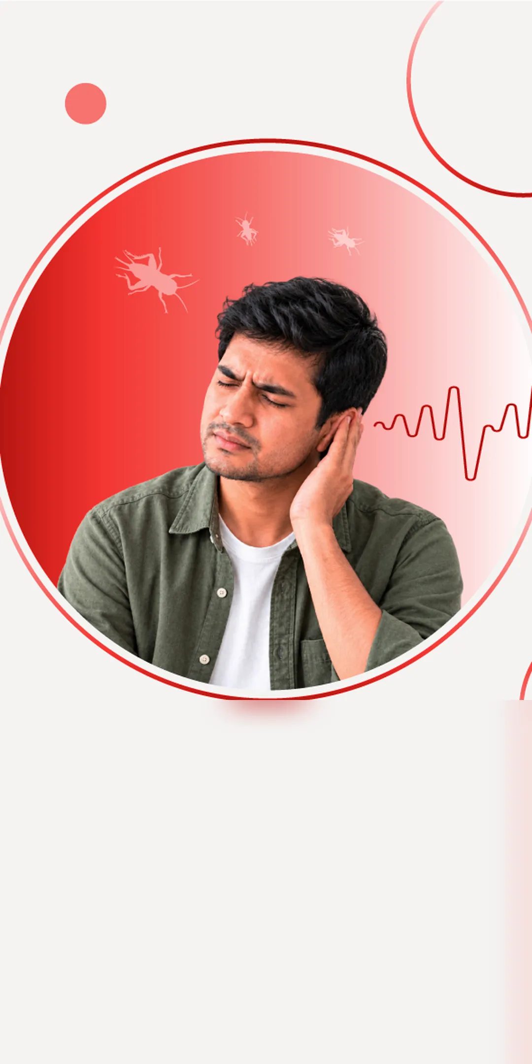 কানে অস্বস্তিকর শব্দ শুনে অস্বস্তিতে আছেন এক তরুণ
